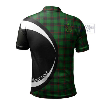 Logie Tartan Men's Polo Shirt with Family Crest Circle Style - Tartan Vibes Clothing