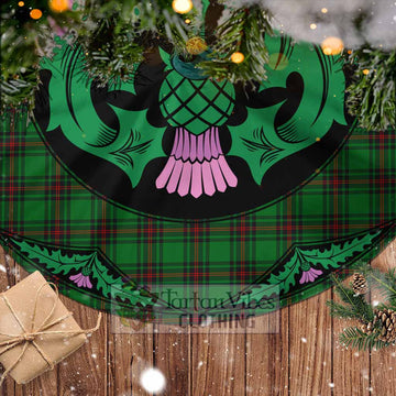 Logie Tartan Christmas Tree Skirt Scottish Thistle Style - Tartan Vibes Clothing
