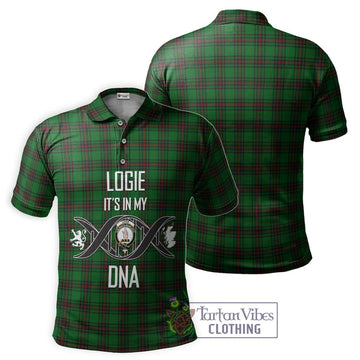 Logie Tartan Polo Shirt with Family Crest DNA In Me Style - Tartan Vibes Clothing
