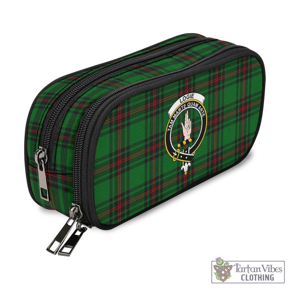 Logie Tartan Pen and Pencil Case with Family Crest - Tartan Vibes Clothing