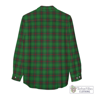 Logie Tartan Womens Casual Shirt with Family Crest