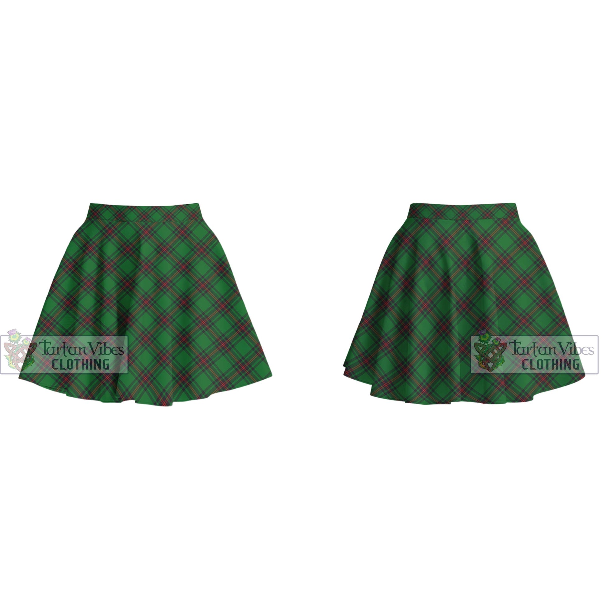 Logie Tartan Women's Plated Mini Skirt Cross Style - Tartan Vibes Clothing