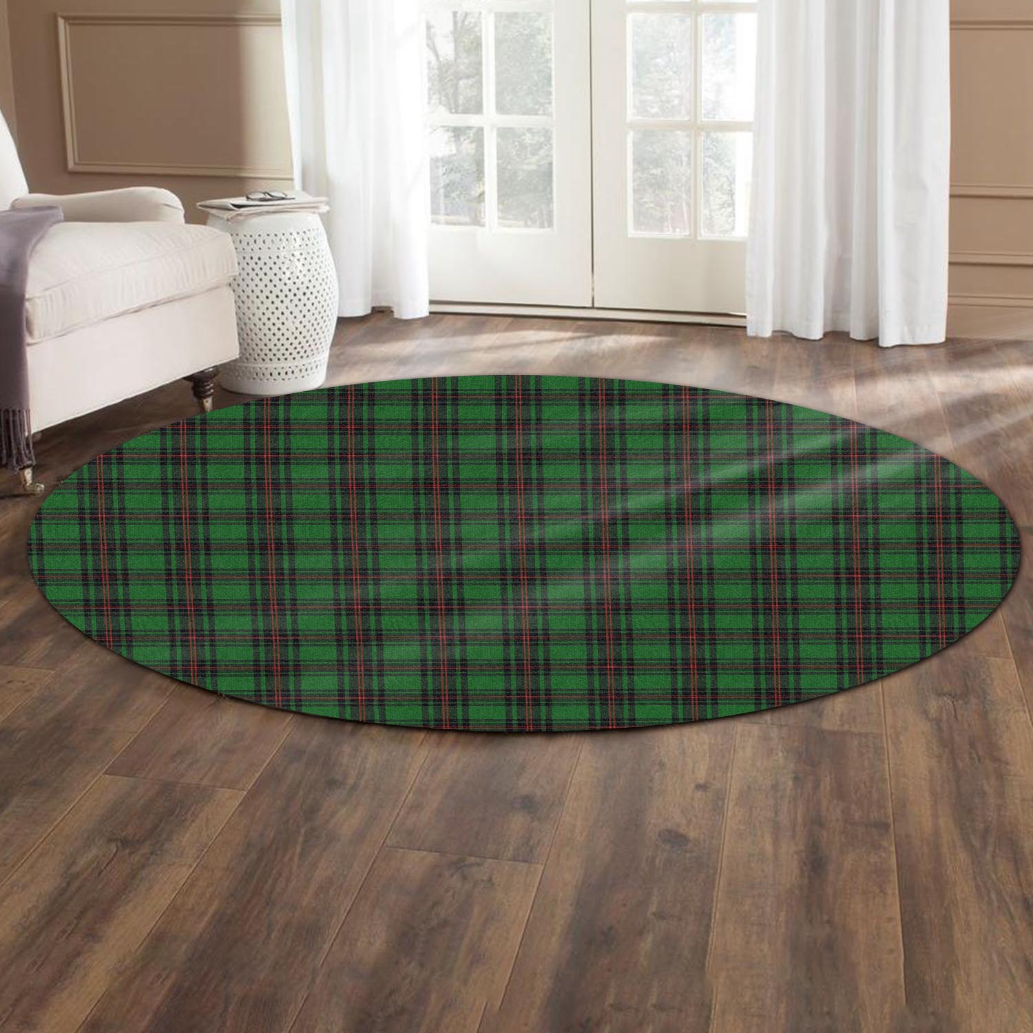 Logie Tartan Round Rug - Tartan Vibes Clothing