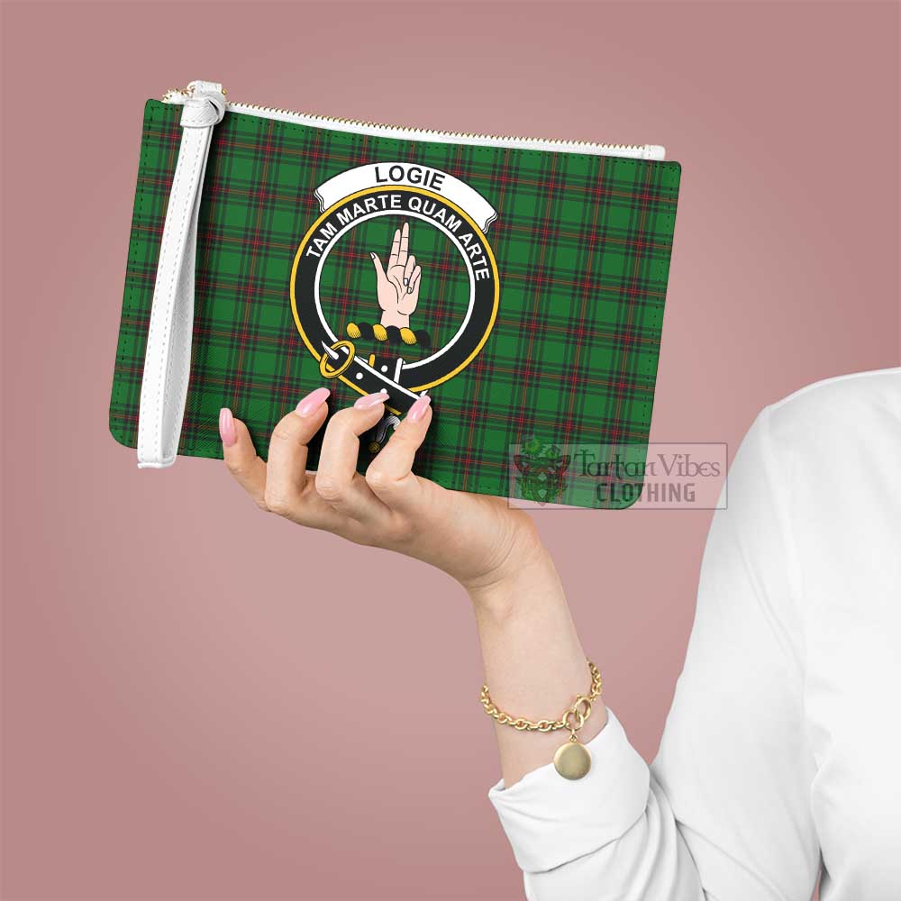 Tartan Vibes Clothing Logie Family Crest Tartan Clutch Bag