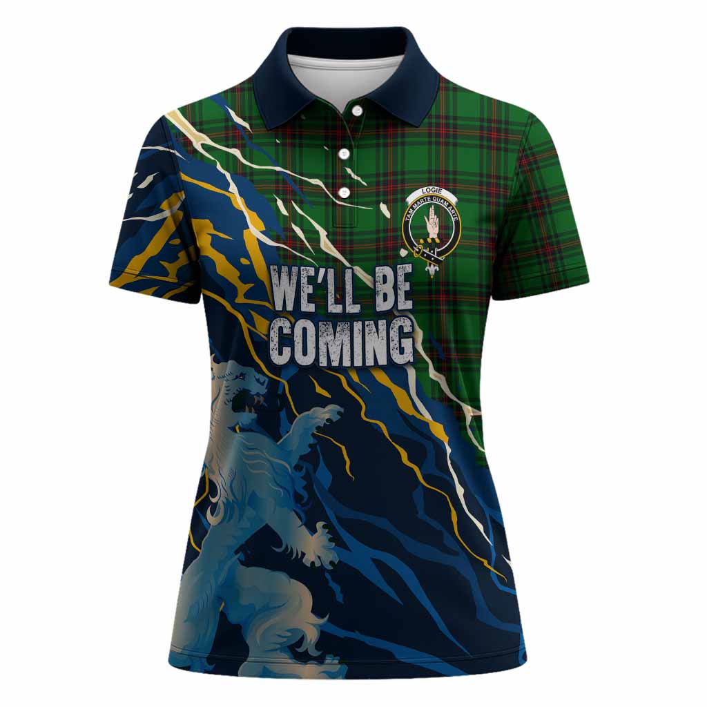 Logie Scotland Tartan Women Polo Shirt WC2026 Football - We'll Be Coming