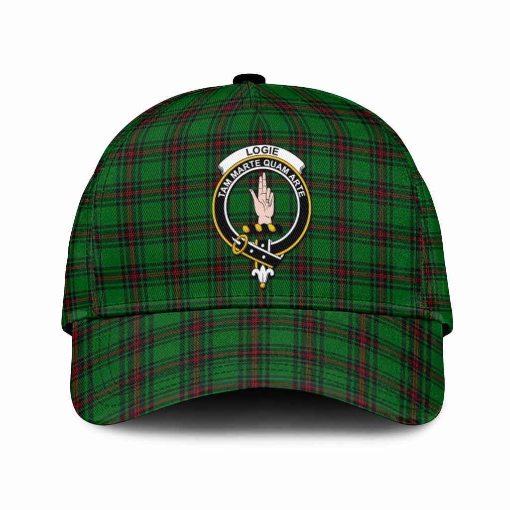 Logie Tartan Classic Cap with Family Crest
