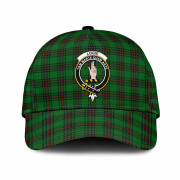 Logie Tartan Classic Cap with Family Crest