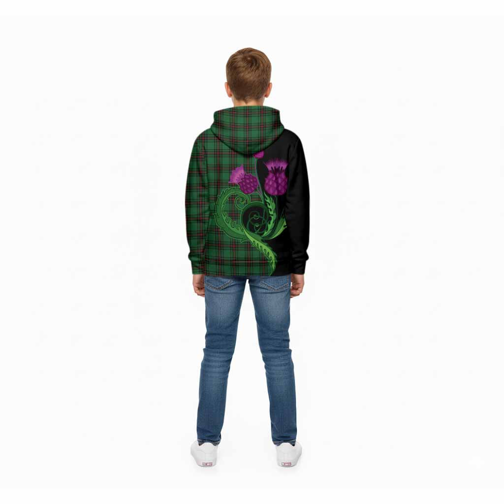 Logie Tartan Kid Hoodie Traditional Scottish Thistle