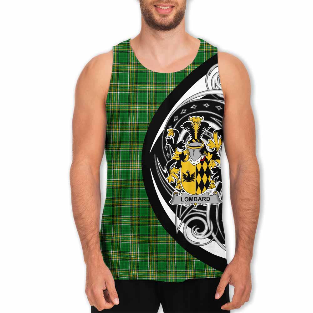 Lombard Irish Clan Men's Tank Top Celtic Circle Style Men - Tartan Vibes Clothing