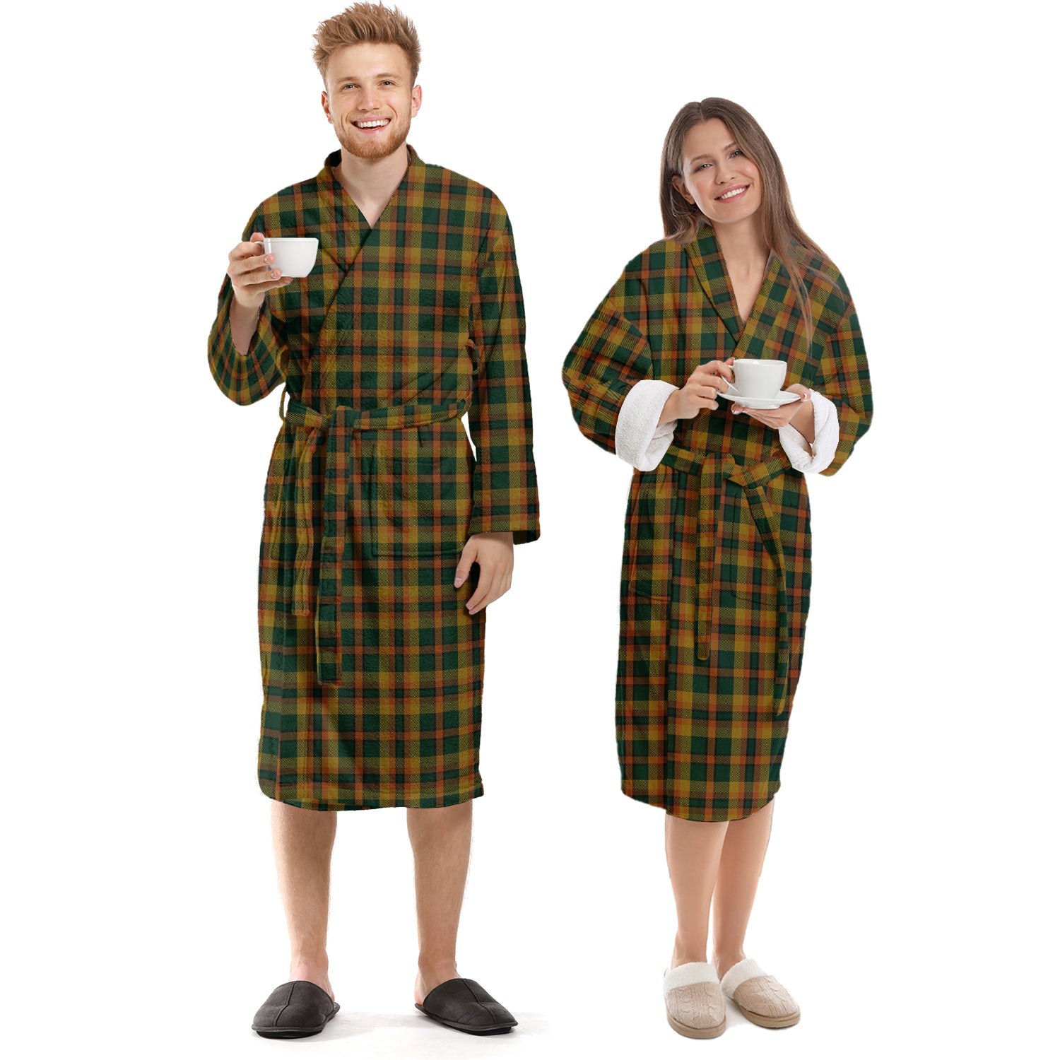 Londonderry (Derry) County Ireland Tartan Bathrobe Unisex S - Tartan Vibes Clothing