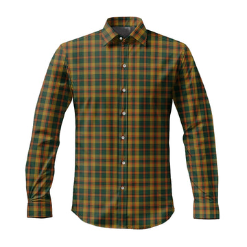 Londonderry (Derry) County Ireland Tartan Long Sleeve Button Up Shirt Men's Shirt - Tartan Vibes Clothing