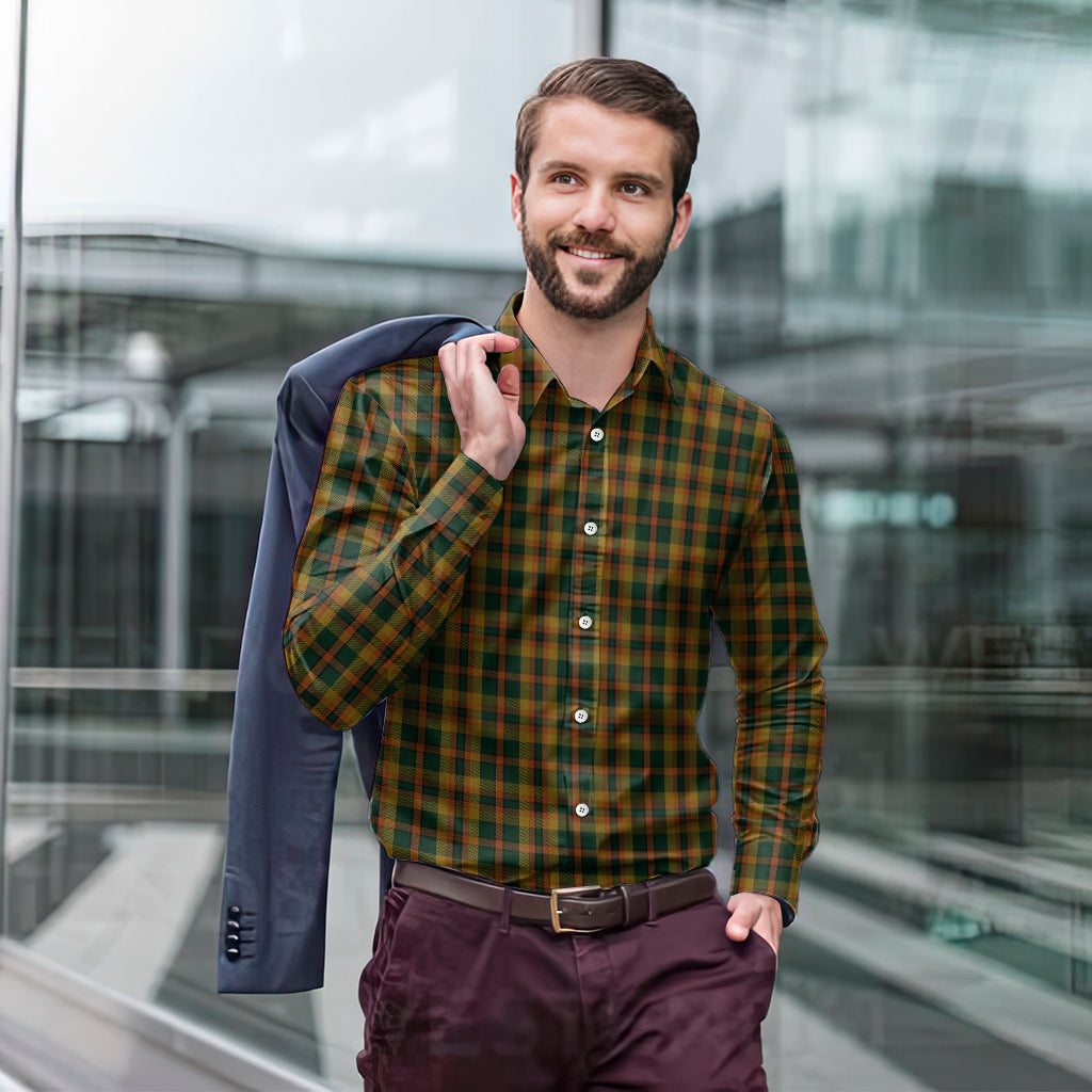 Londonderry (Derry) County Ireland Tartan Long Sleeve Button Up Shirt - Tartan Vibes Clothing
