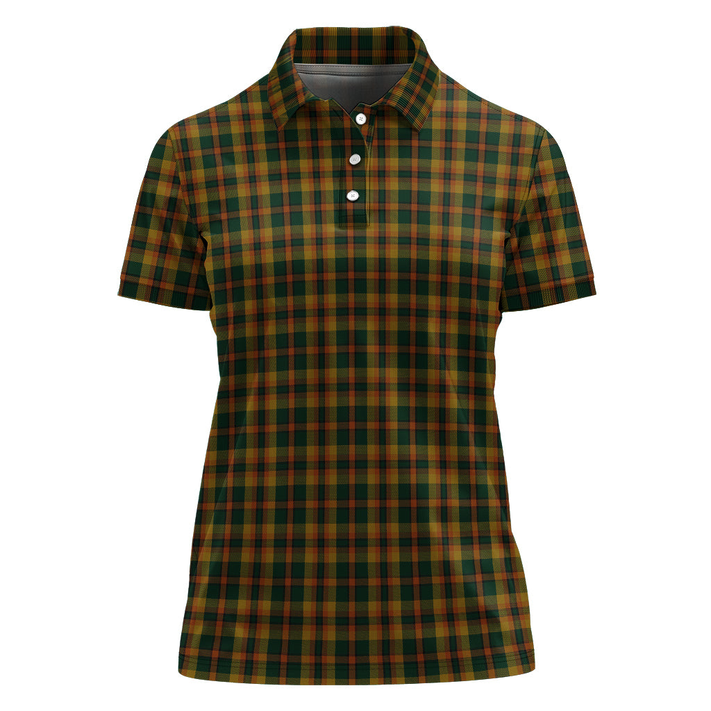Londonderry (Derry) County Ireland Tartan Polo Shirt For Women - Tartan Vibes Clothing