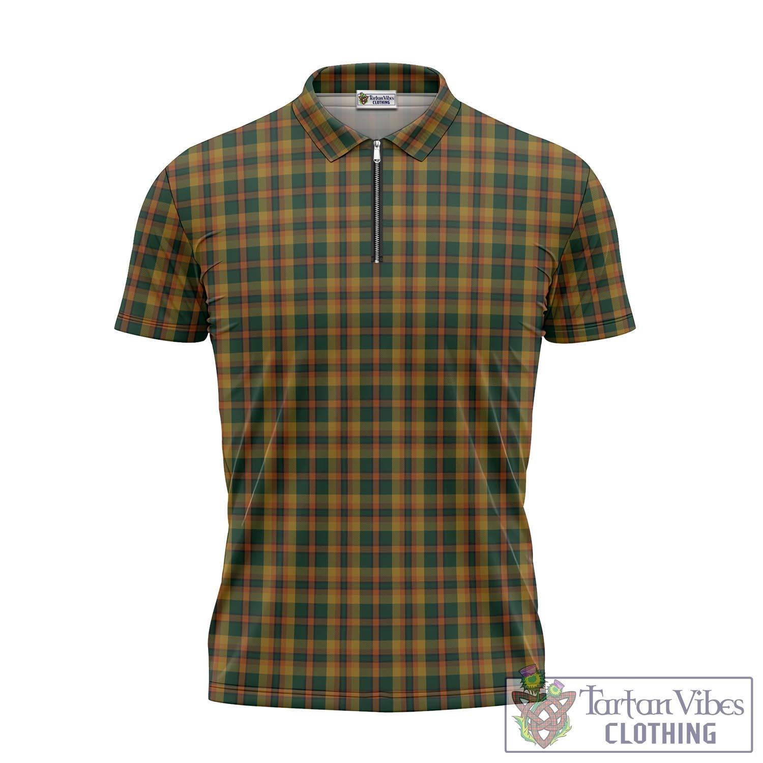 Tartan Vibes Clothing Londonderry (Derry) County Ireland Tartan Zipper Polo Shirt