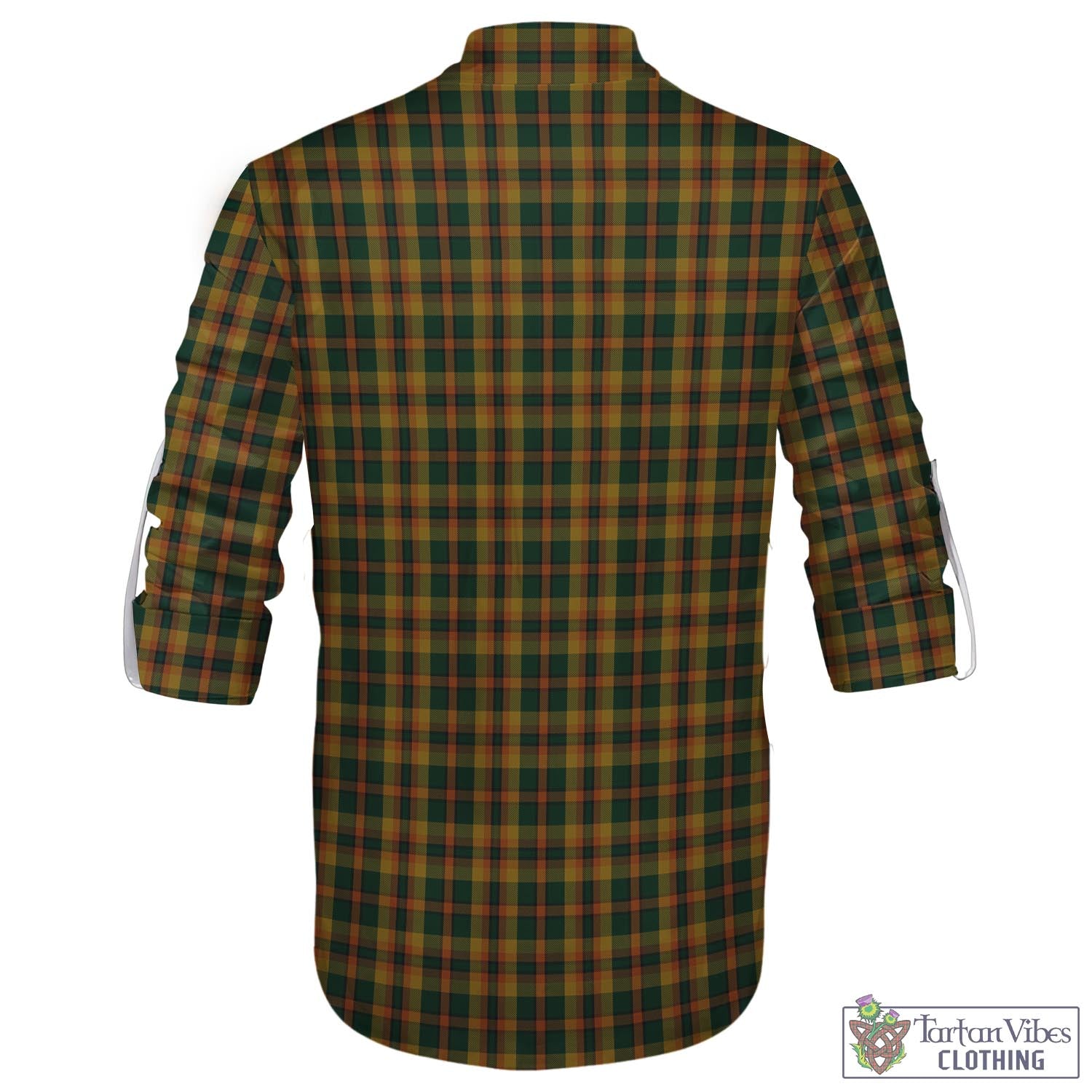 Tartan Vibes Clothing Londonderry (Derry) County Ireland Tartan Men's Scottish Traditional Jacobite Ghillie Kilt Shirt