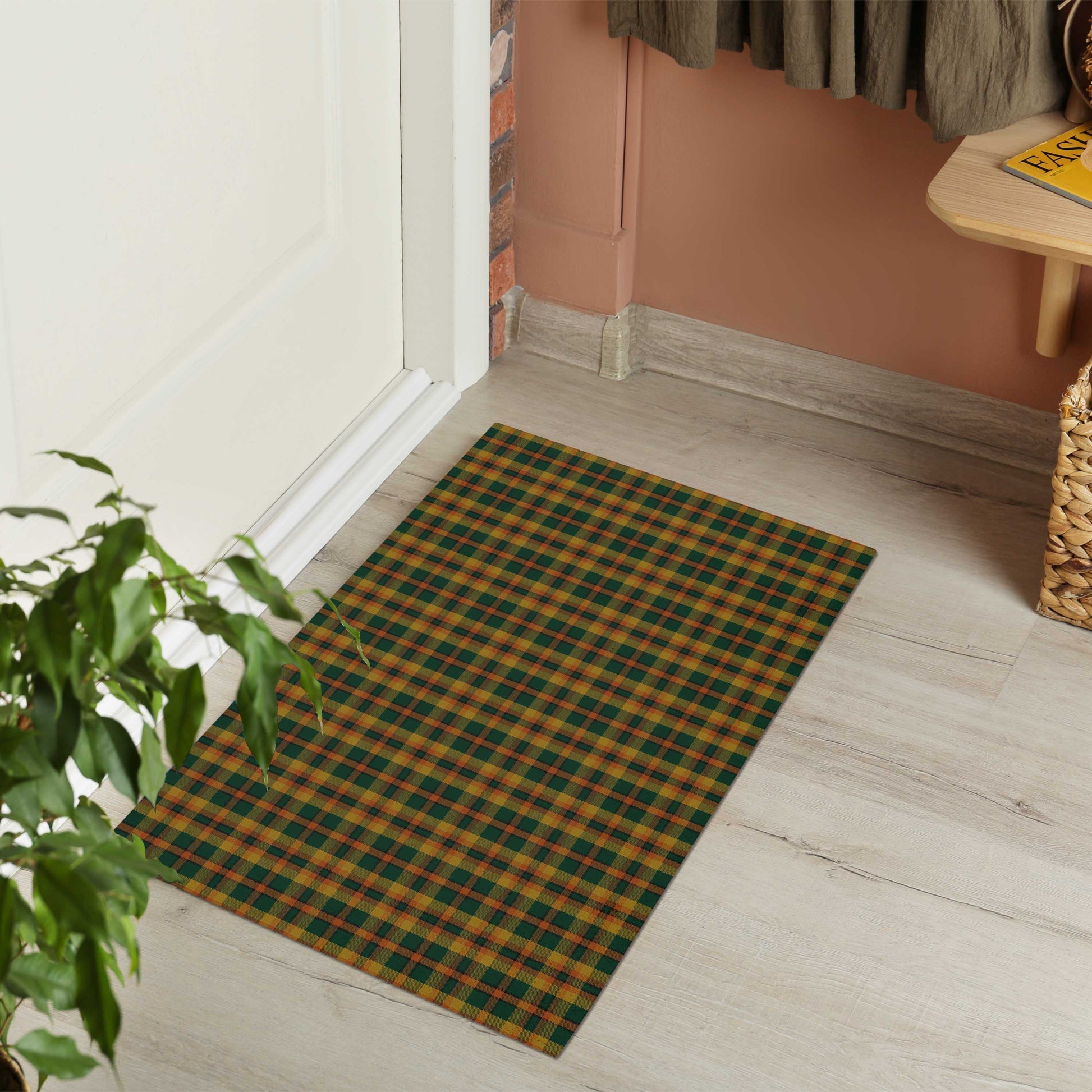 Londonderry (Derry) County Ireland Tartan Rubber Doormat - Tartan Vibes Clothing