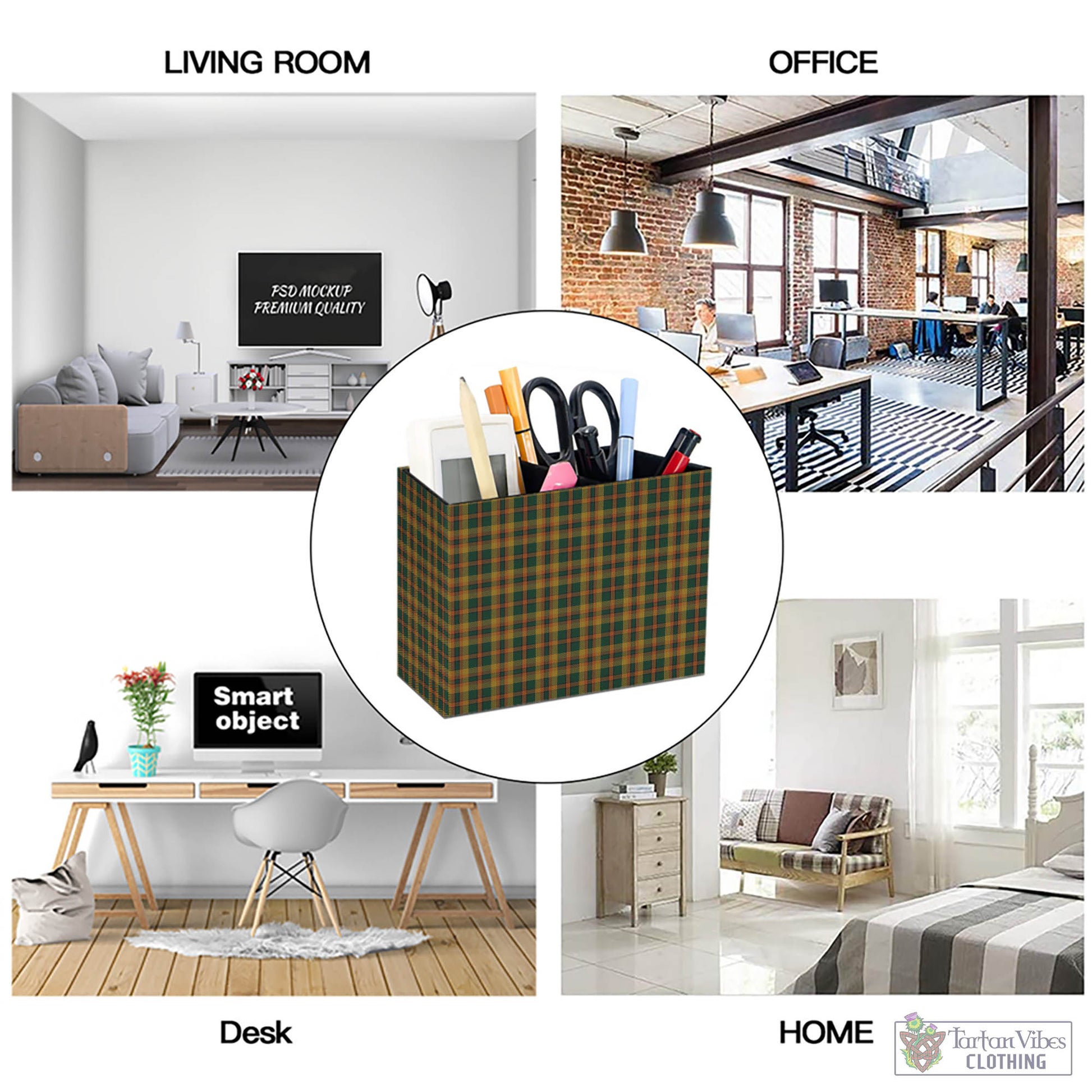 Tartan Vibes Clothing Londonderry (Derry) County Ireland Tartan Pen Holder