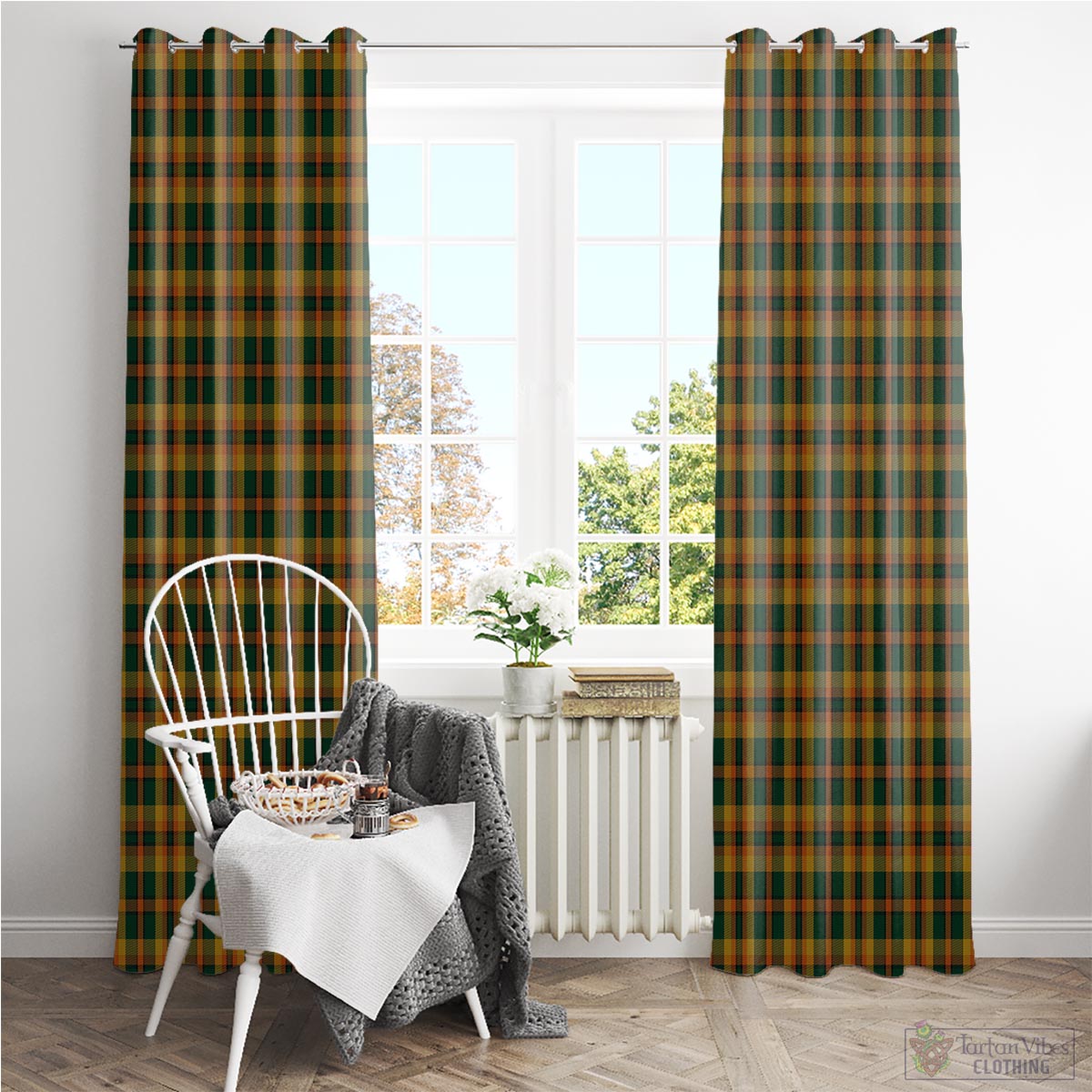 Londonderry (Derry) County Ireland Tartan Window Curtain
