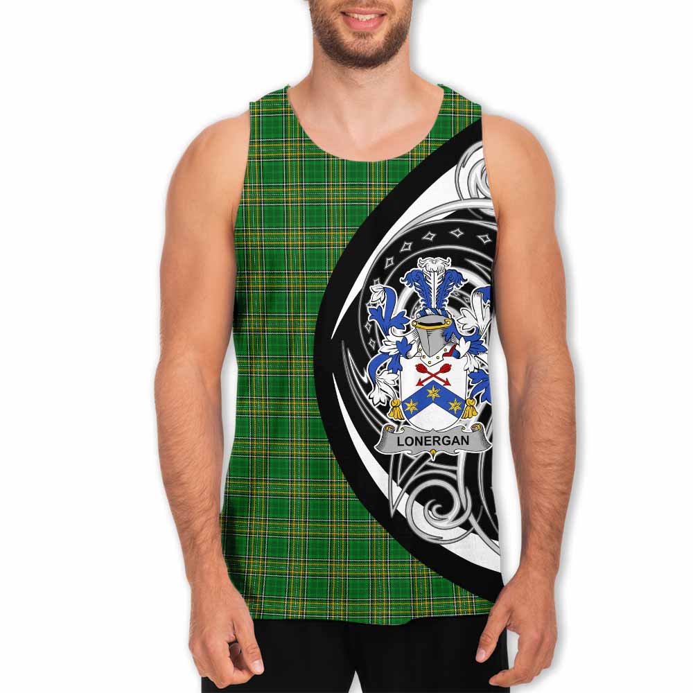 Tartan Vibes Clothing Lonergan Irish Clan Men's Tank Top Celtic Circle Style
