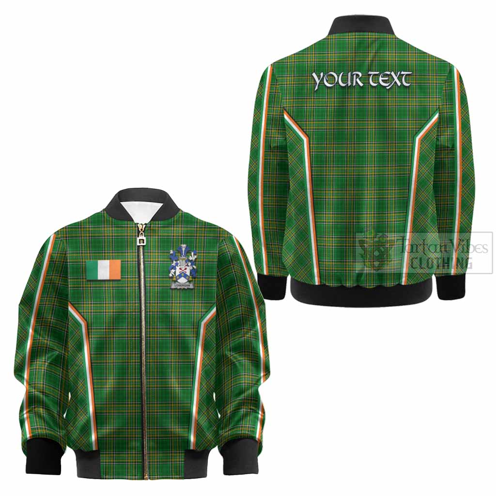Lonergan Irish Clan Coat of Arm Tartan Kid Bomber Jacket Flag Style