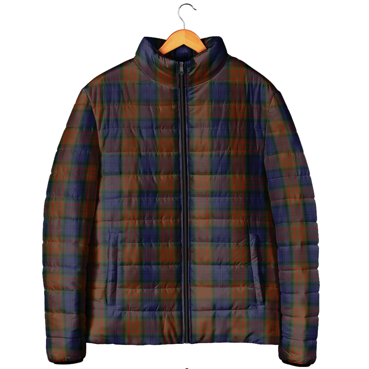Longford County Ireland Tartan Padded Jacket Men's Padded Jacket - Tartan Vibes Clothing