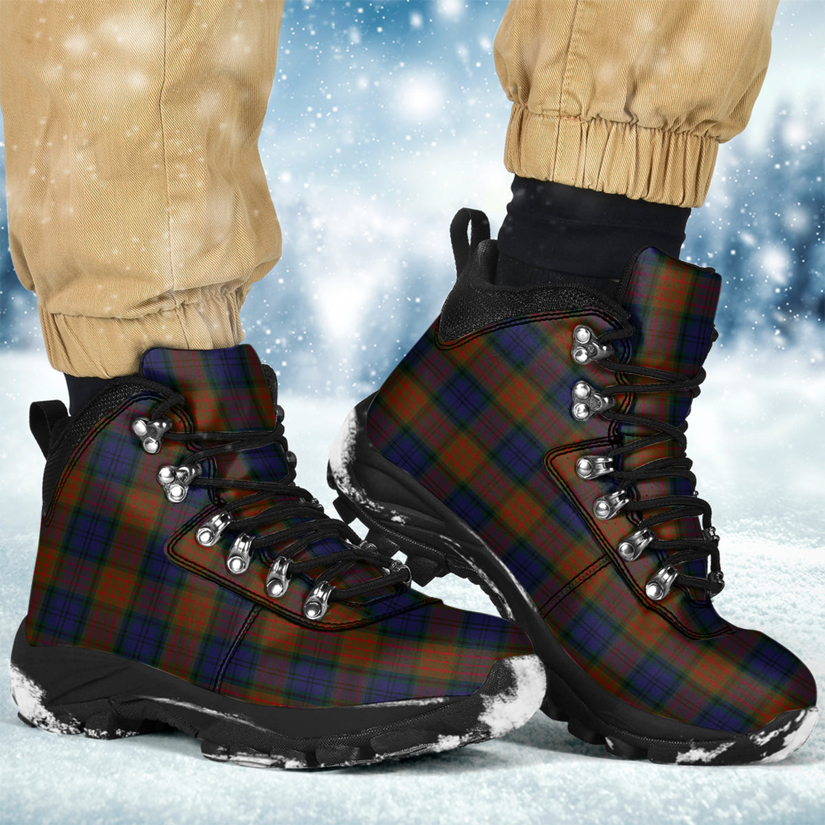 Longford County Ireland Tartan Alpine Boots - Tartanvibesclothing