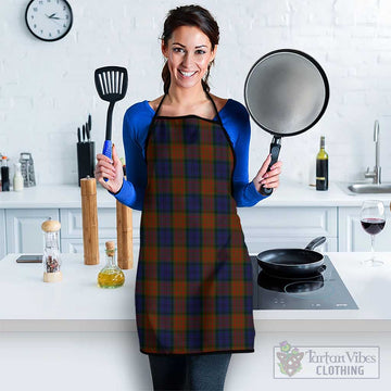Longford County Ireland Tartan Apron Black S 38x47 cm - Tartan Vibes Clothing