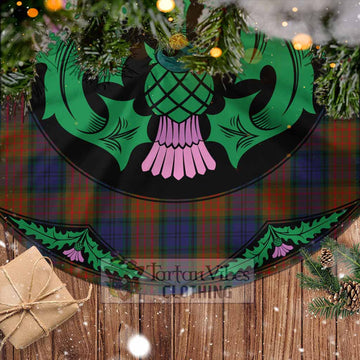 Tartan Vibes Clothing Longford County Ireland Tartan Christmas Tree Skirt Scottish Thistle Style