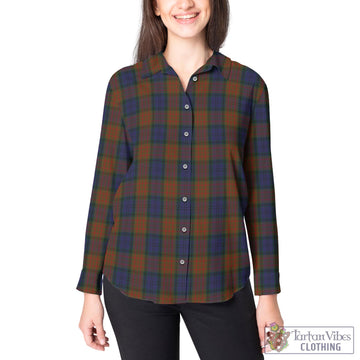 Longford County Ireland Tartan Womens Casual Shirt