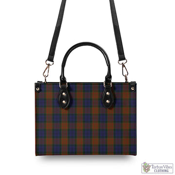 Longford County Ireland Tartan Luxury Leather Handbags - Tartan Vibes Clothing