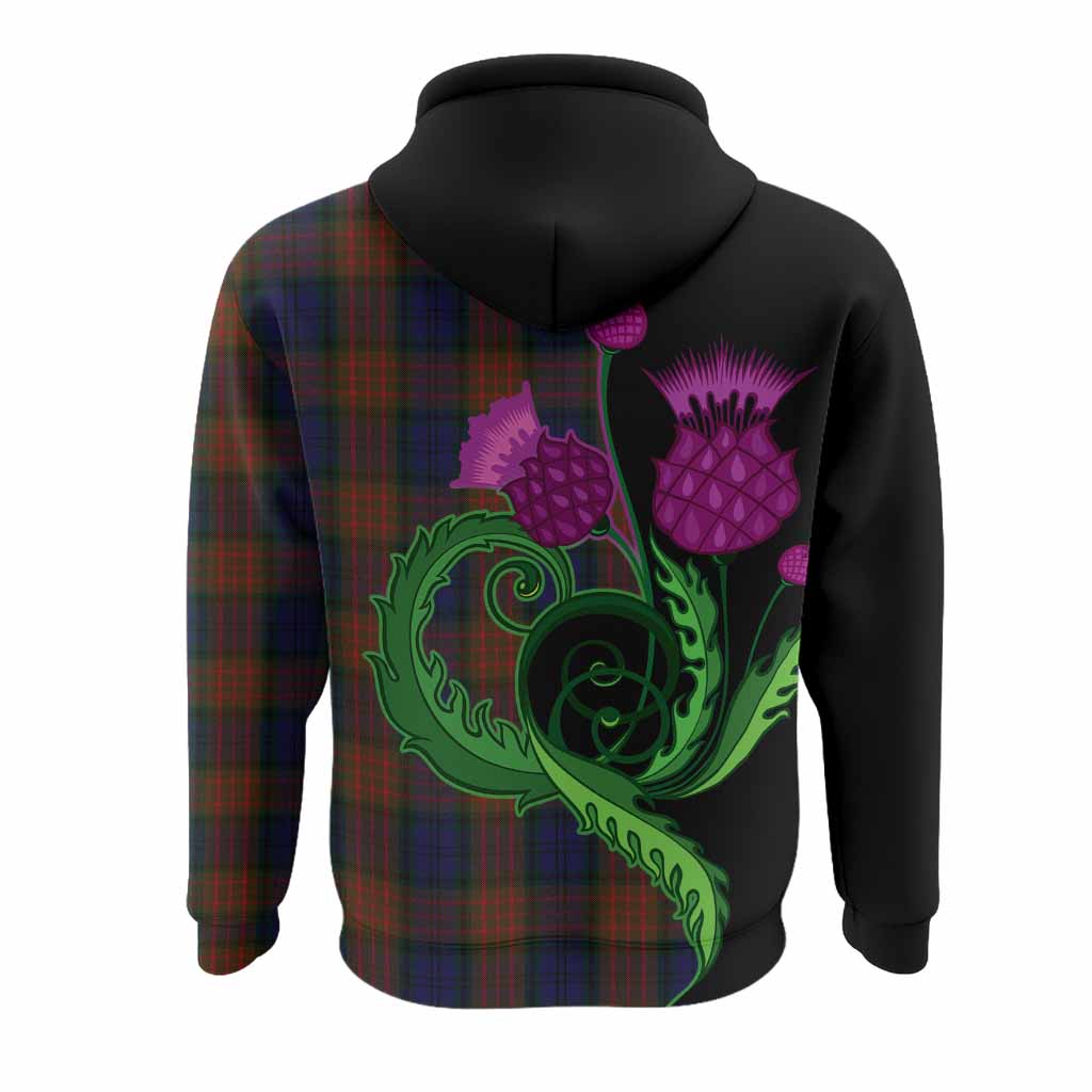 Longford County Ireland Tartan Hoodie Traditional Scottish Thistle