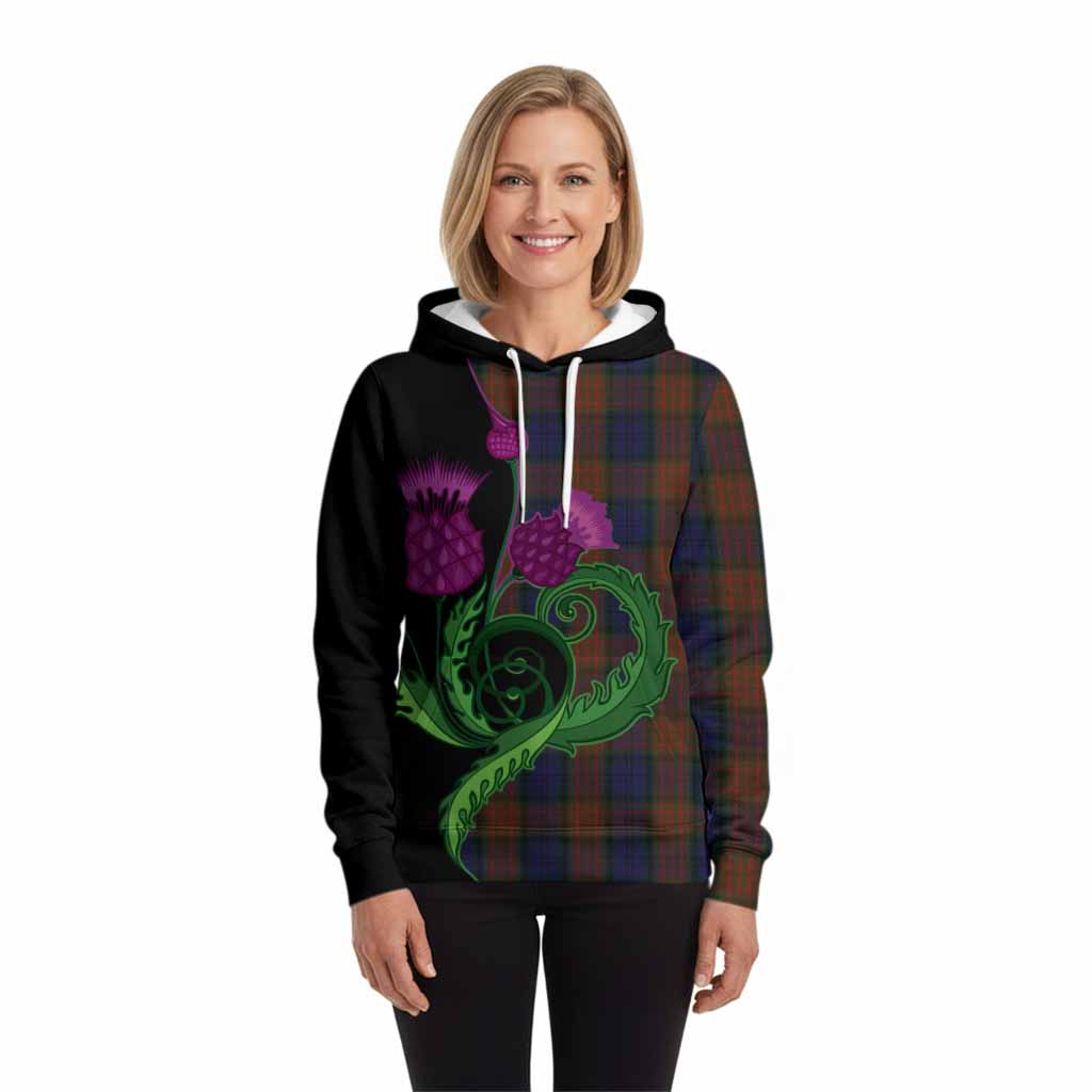 Longford County Ireland Tartan Hoodie Traditional Scottish Thistle