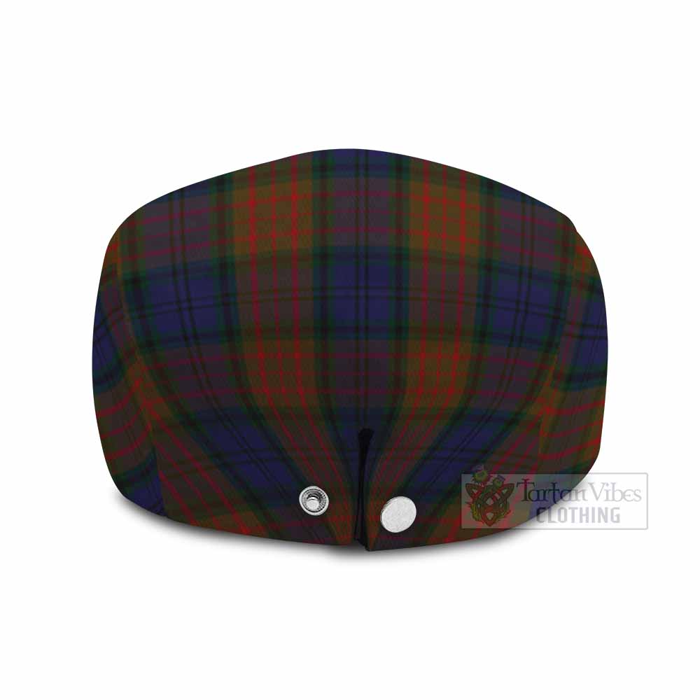 Longford County Ireland Tartan Jeff Cap, Tartan Flat Cap