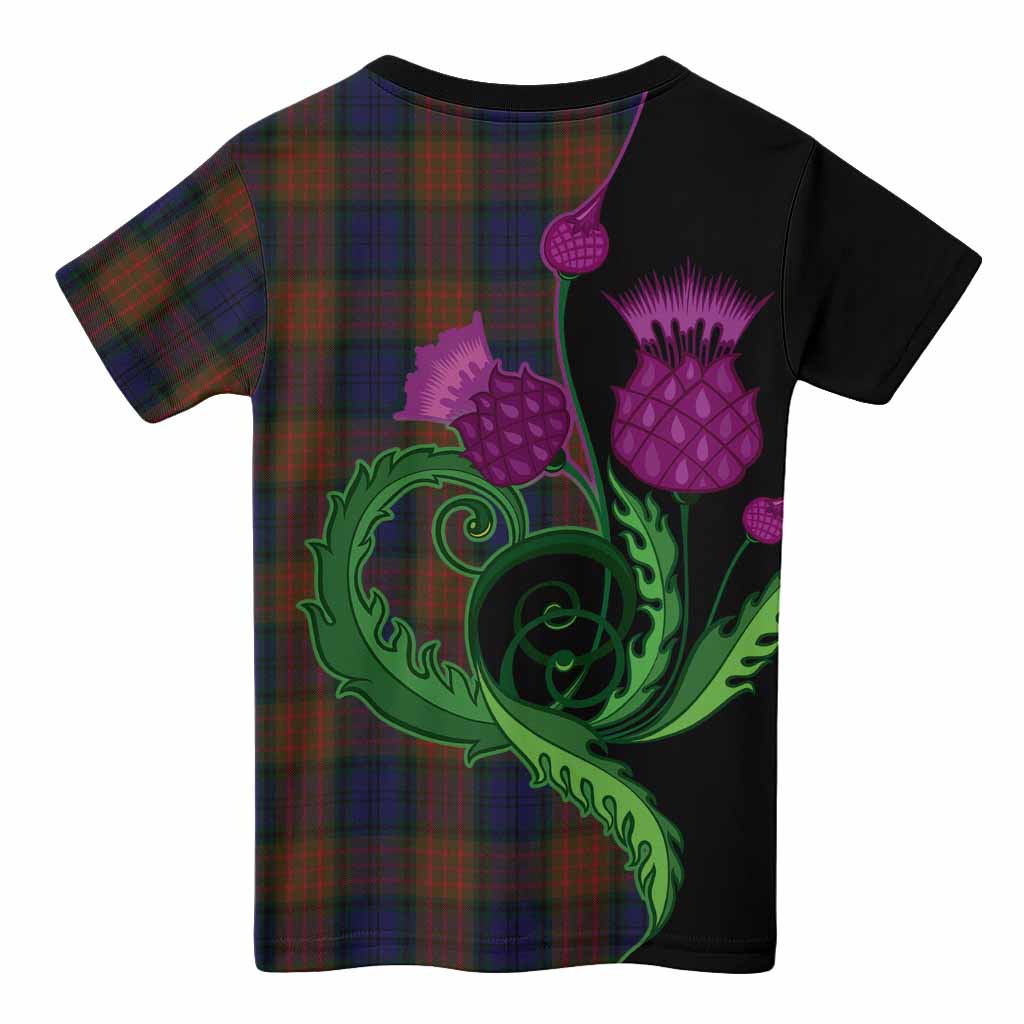 Longford County Ireland Tartan Kid T-shirt Traditional Scottish Thistle