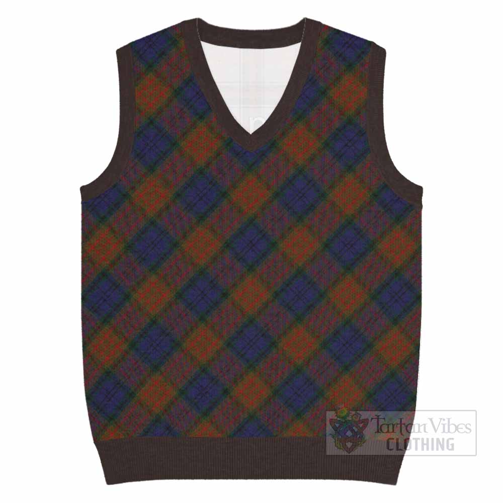 Longford County Ireland Tartan  Knitted V-Neck Vest Cross Style