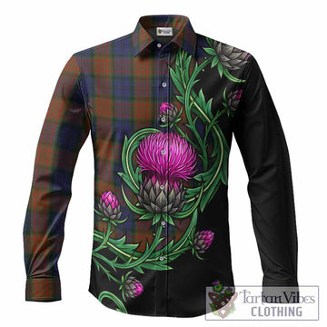 Longford Tartan Long Sleeve Button Shirts Resilient Scottish Thistle