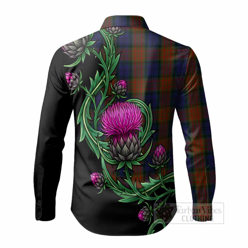 Longford Tartan Long Sleeve Button Shirts Resilient Scottish Thistle