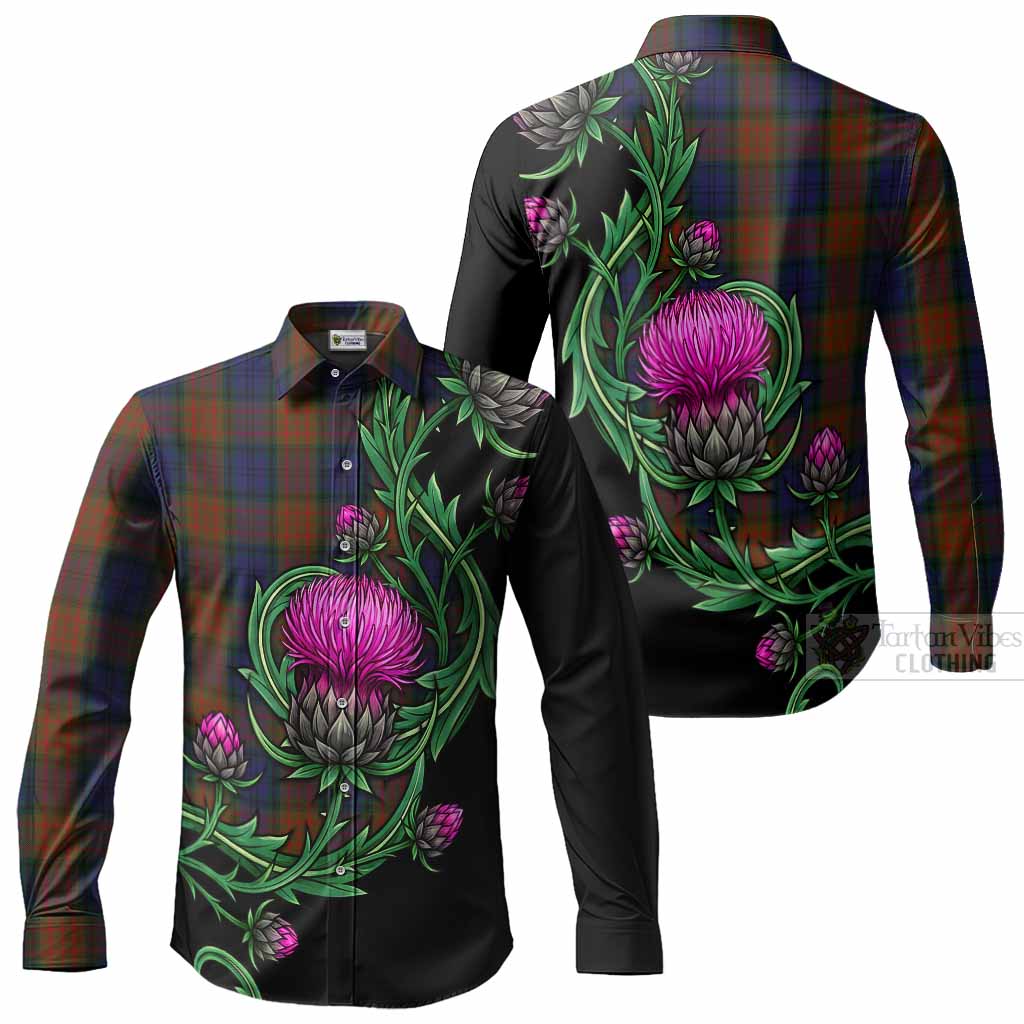 Longford Tartan Long Sleeve Button Shirts Resilient Scottish Thistle