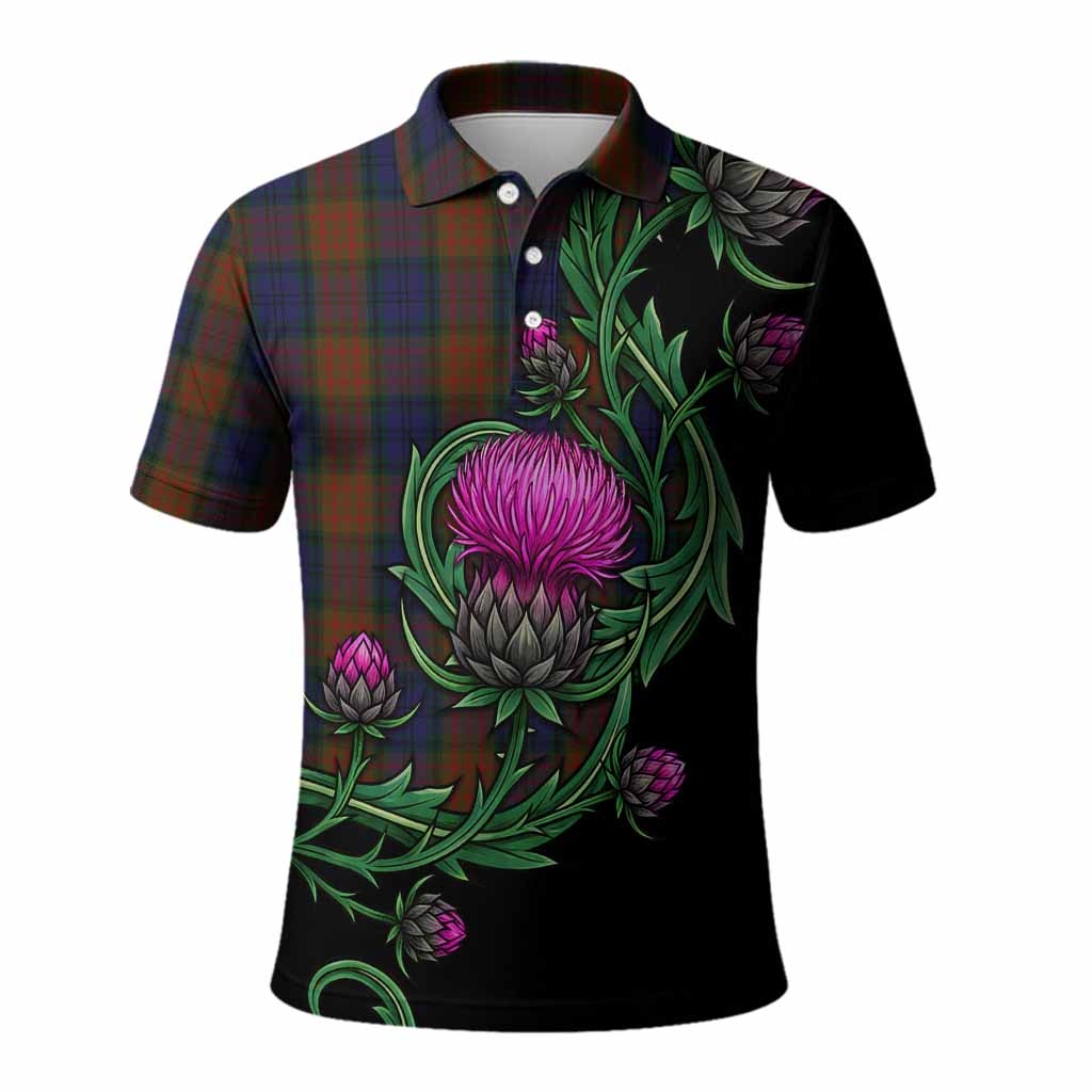 Longford Tartan Polo Shirt Resilient Scottish Thistle