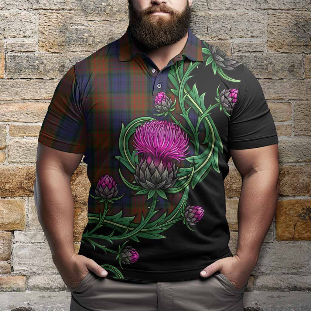 Longford Tartan Polo Shirt Resilient Scottish Thistle