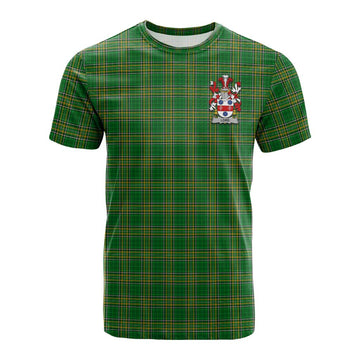 Lord Irish Clan Tartan Cotton T-shirt with Coat of Arms Kid's Shirt - Tartan Vibes Clothing