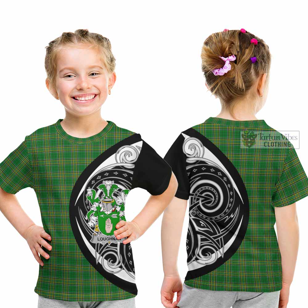 Loughnan Irish Clan Kid T-Shirt Celtic Circle Style - Tartan Vibes Clothing