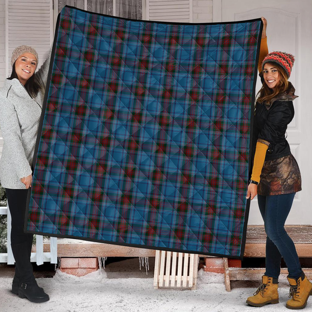 Louth County Ireland Tartan Quilt Super King Quilt 91" x 110" - Tartan Vibes Clothing