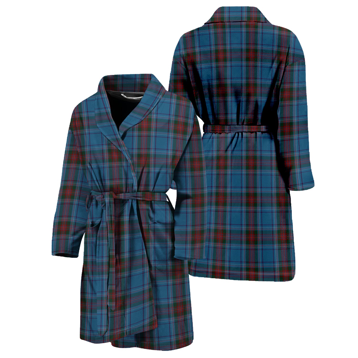 Louth County Ireland Tartan Bathrobe Unisex M - Tartan Vibes Clothing