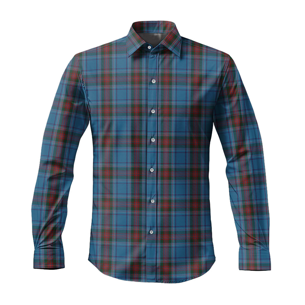 Louth County Ireland Tartan Long Sleeve Button Up Shirt Men's Shirt - Tartan Vibes Clothing