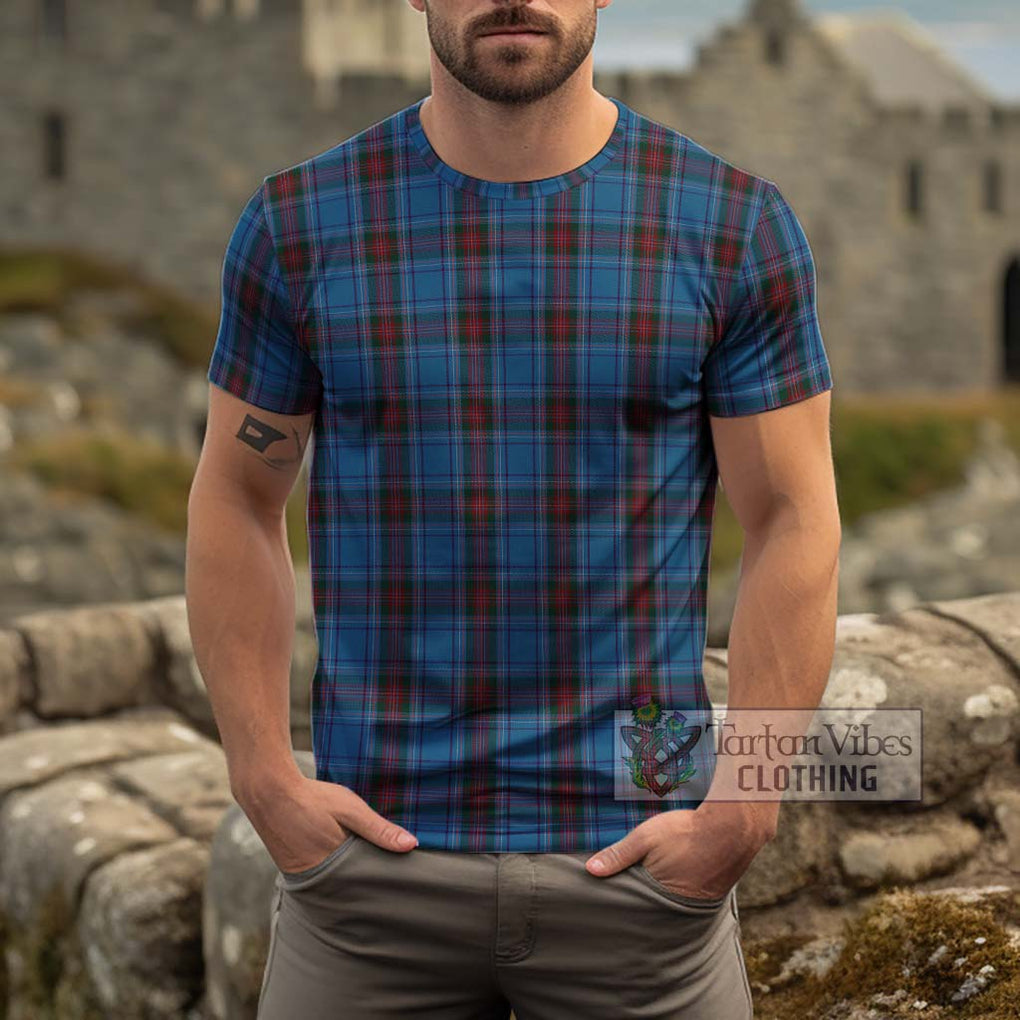 Louth County Ireland Tartan Cotton T-Shirt Men's Shirt - Tartanvibesclothing Shop