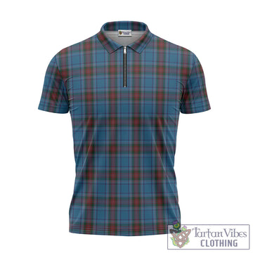 Tartan Vibes Clothing Louth County Ireland Tartan Zipper Polo Shirt