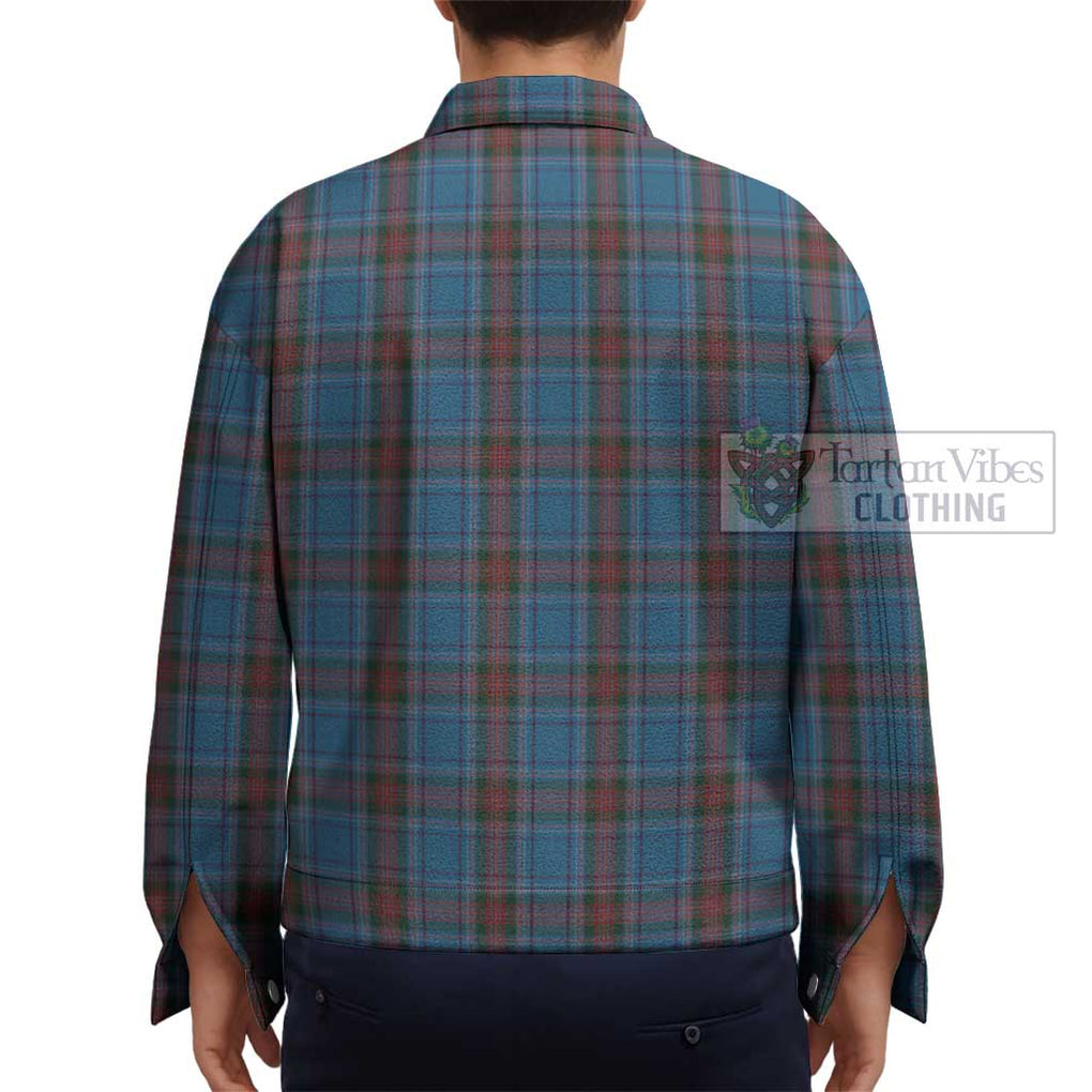 Louth County Ireland Tartan Unisex Lapel Cotton Jacket - Tartan Vibes Clothing