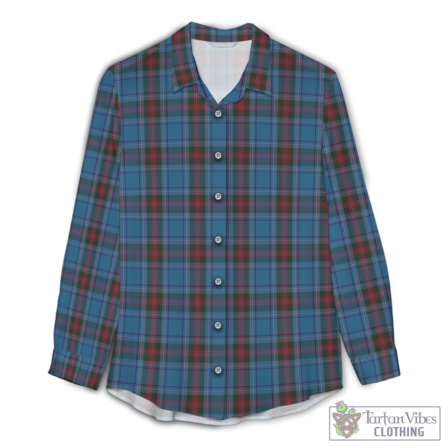 Louth County Ireland Tartan Women's Casual Shirt - Tartan Vibes Clothing
