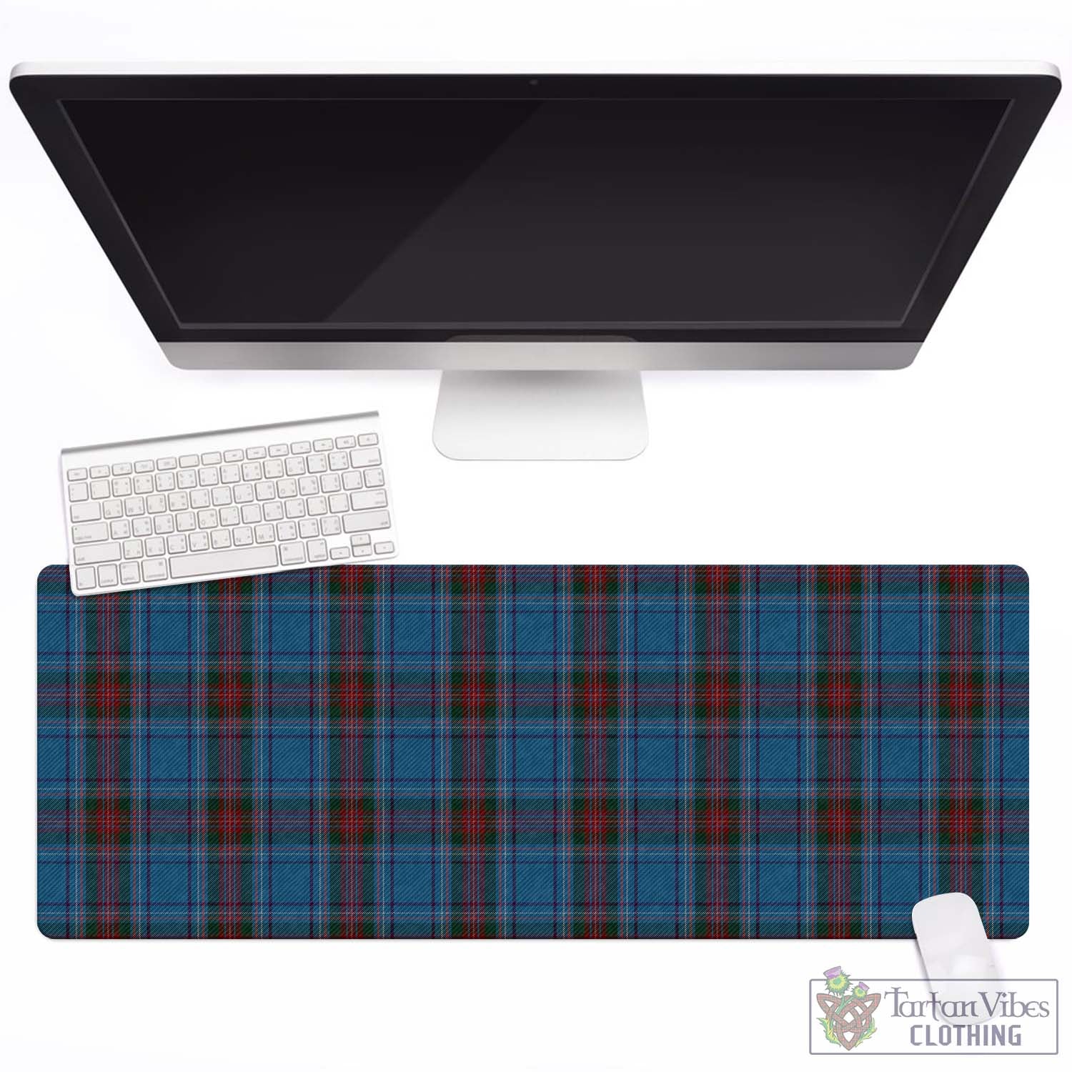 Tartan Vibes Clothing Louth County Ireland Tartan Mouse Pad